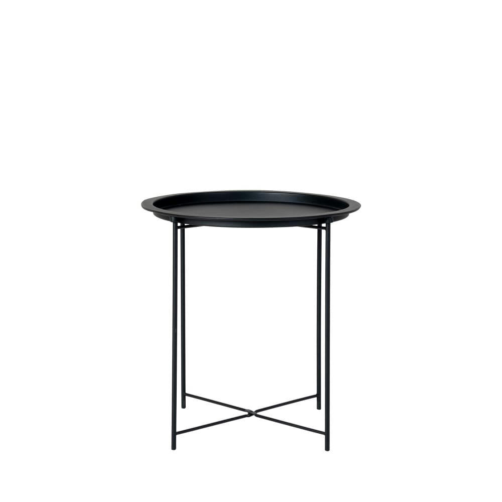 BASTIA - Bout de canapé en métal noir