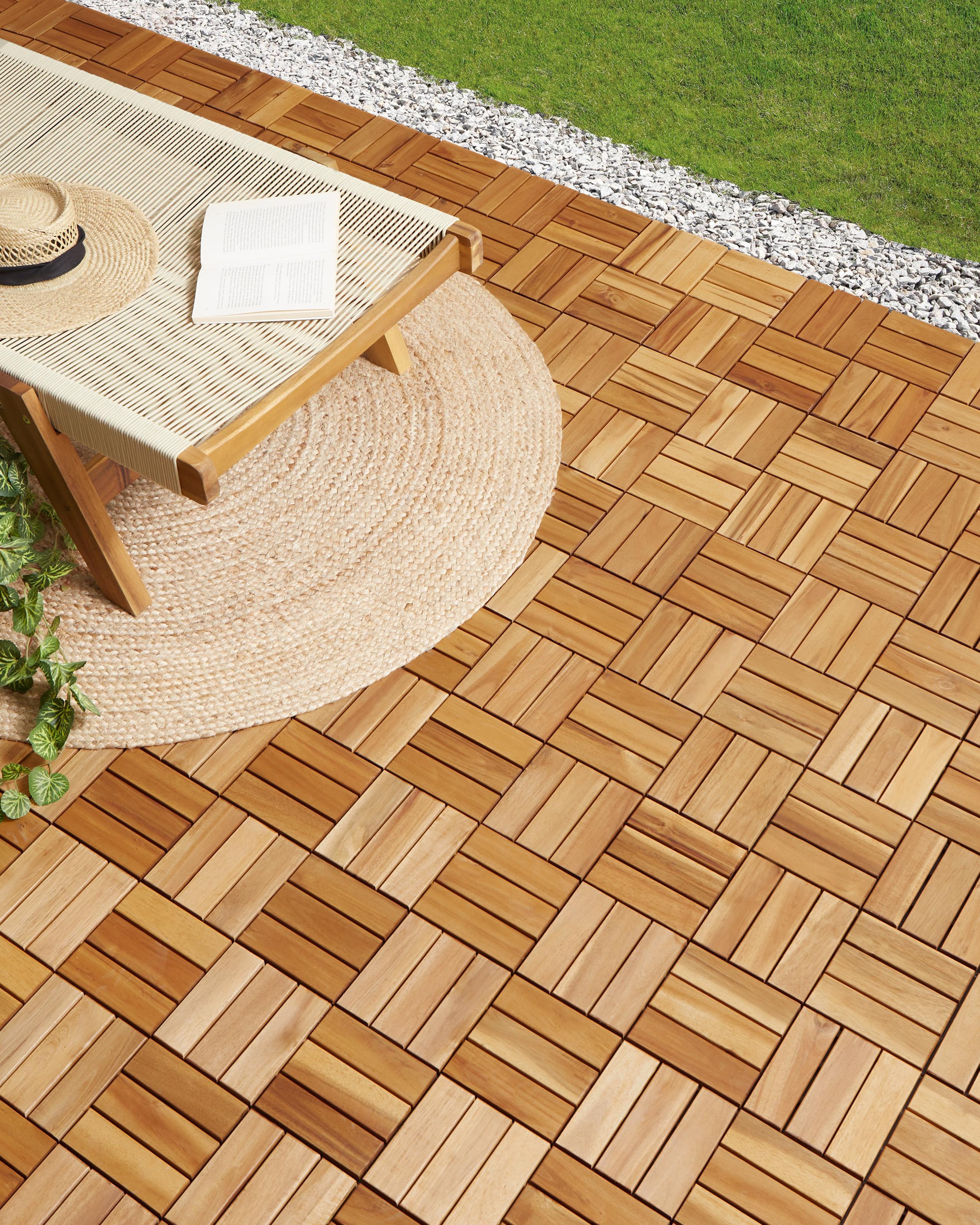 Outdoor Flooring ACERENZA Certified Acacia Wood Natural