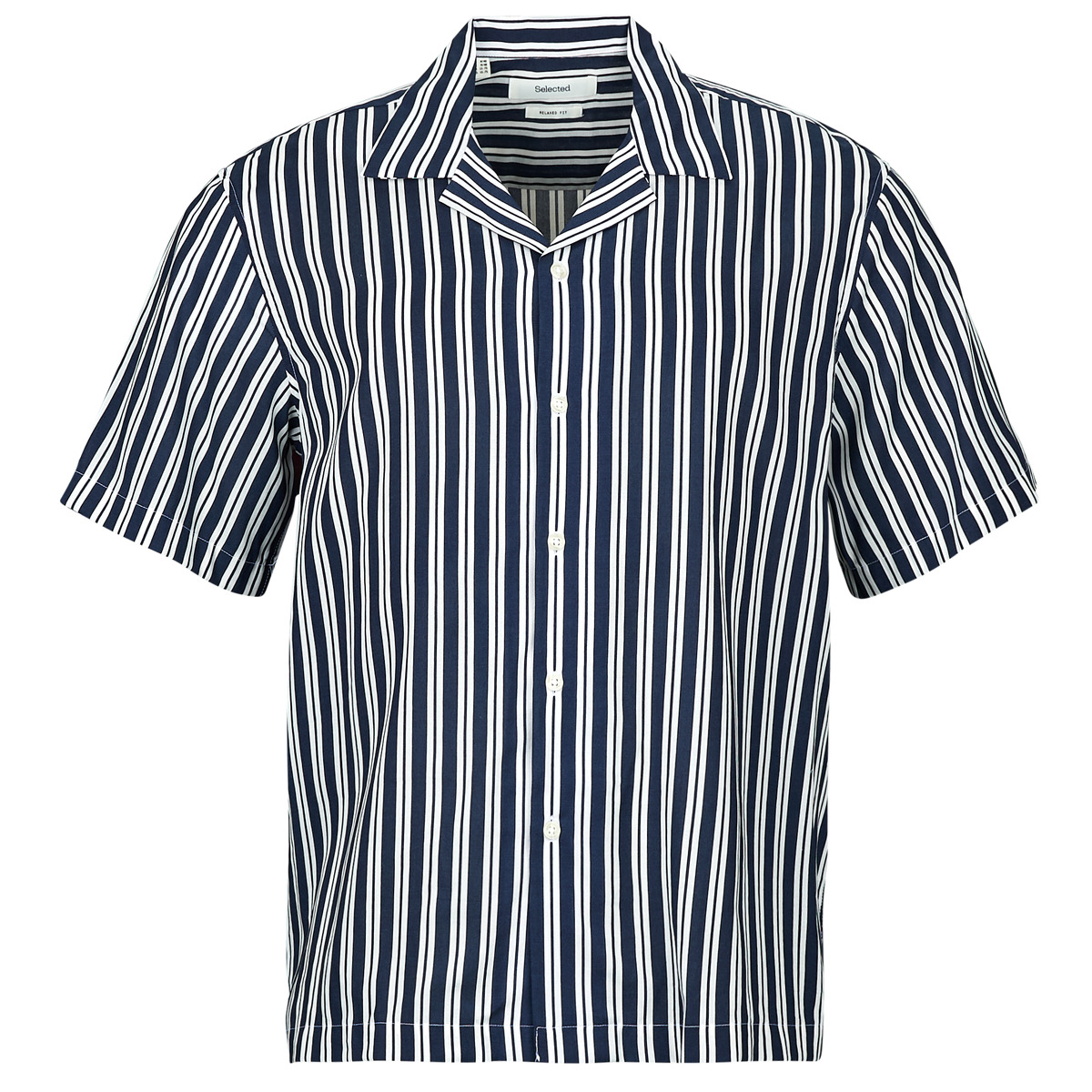 Selected - SLHRLXAIR MIX SS SHIRT - Marine