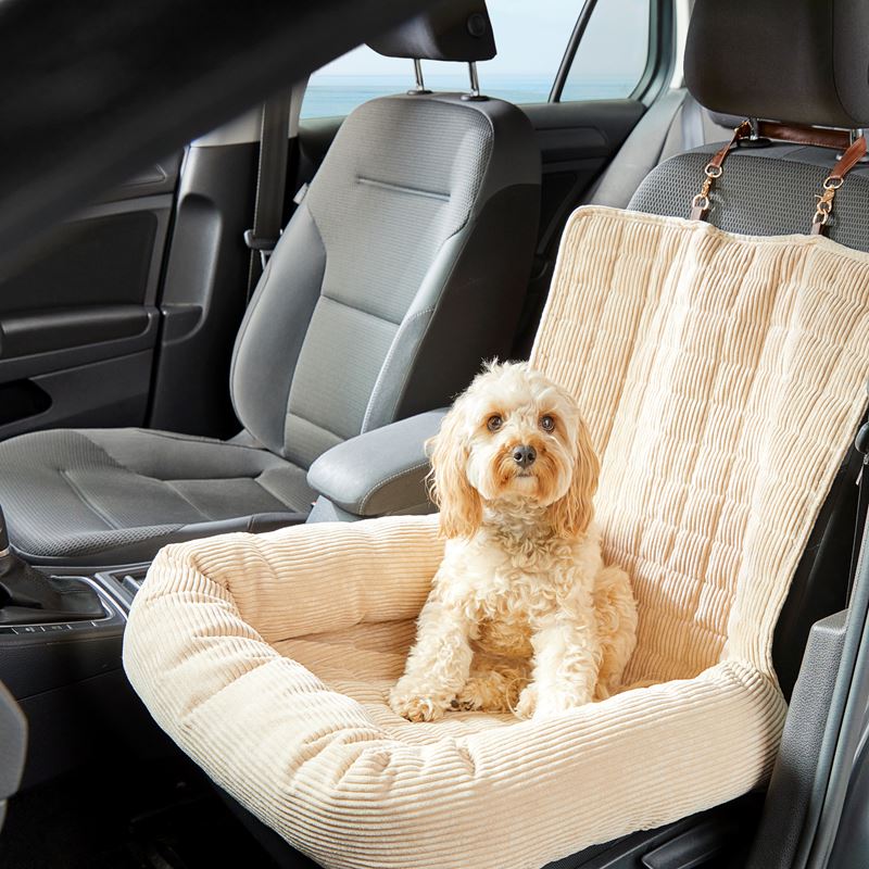 Maisy Biscuit Corduroy Fold-Out Pet Bed