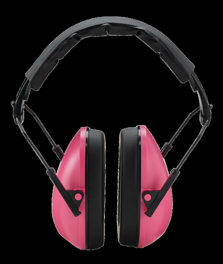 Champion 21-DB Slim Fit Collapsible Hunting Passive Ear Muffs, Pink