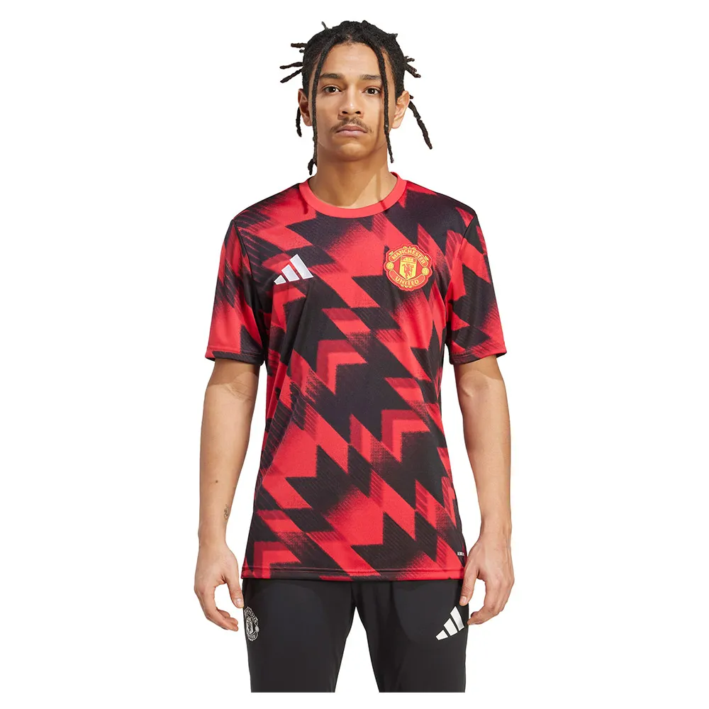 adidas Manchester United 25/26 pre match short sleeve T-shirt