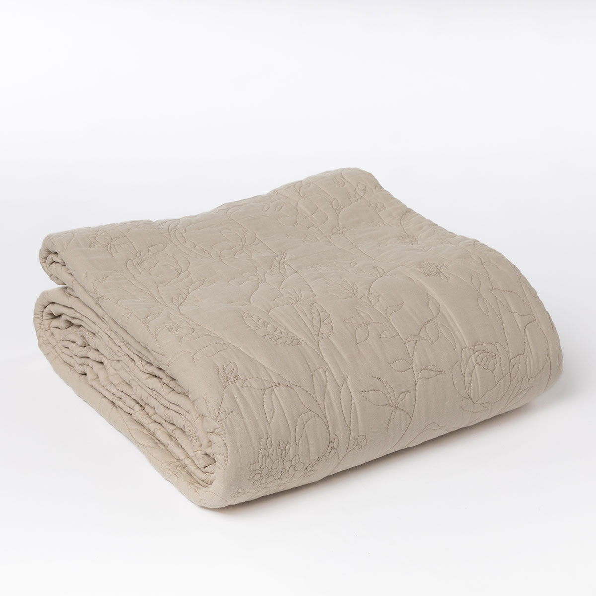 Colcha FLOWER bege 220x240cm