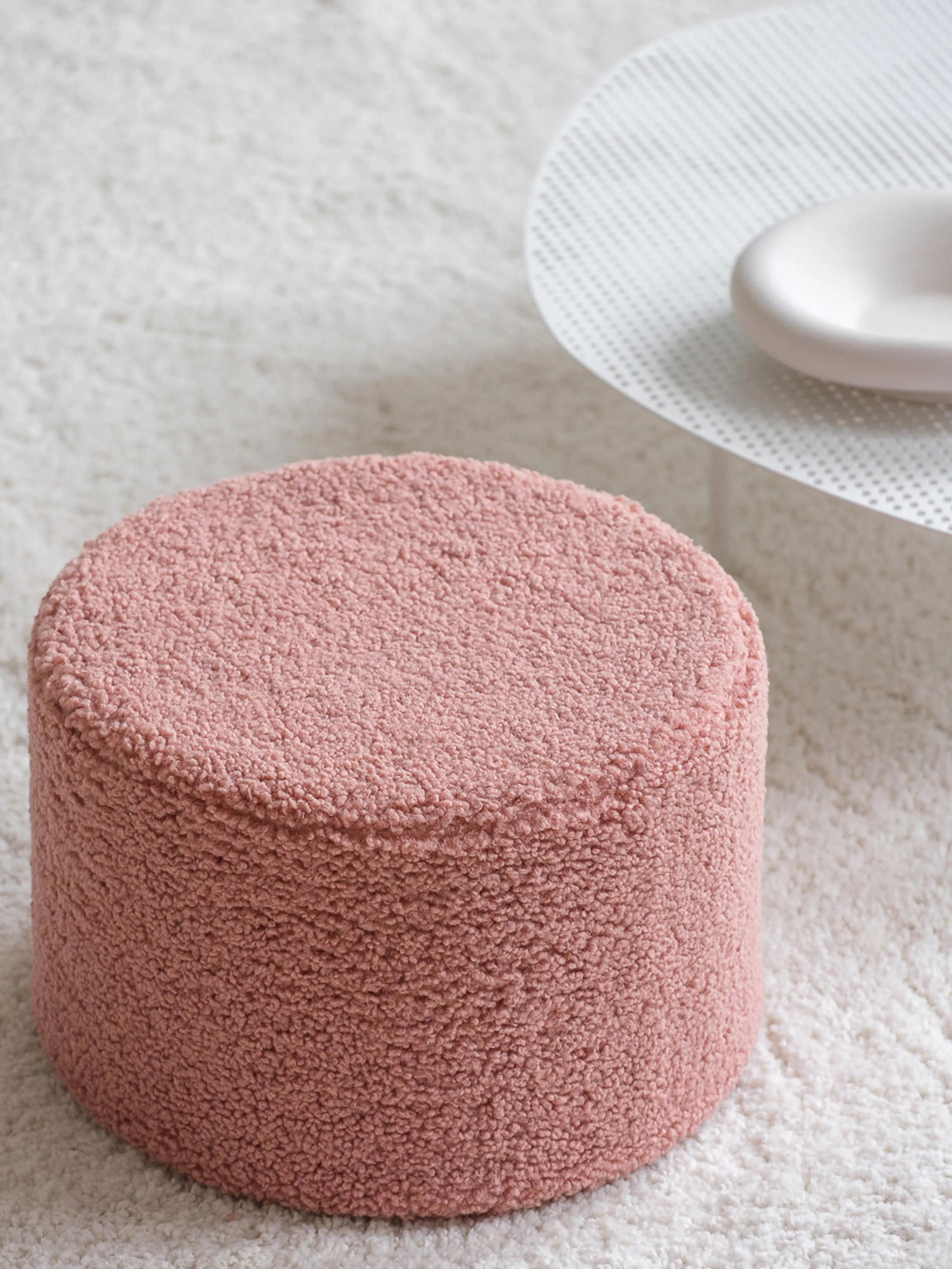 Kinder Teddy-Pouf Sugar, Ø 40 cm