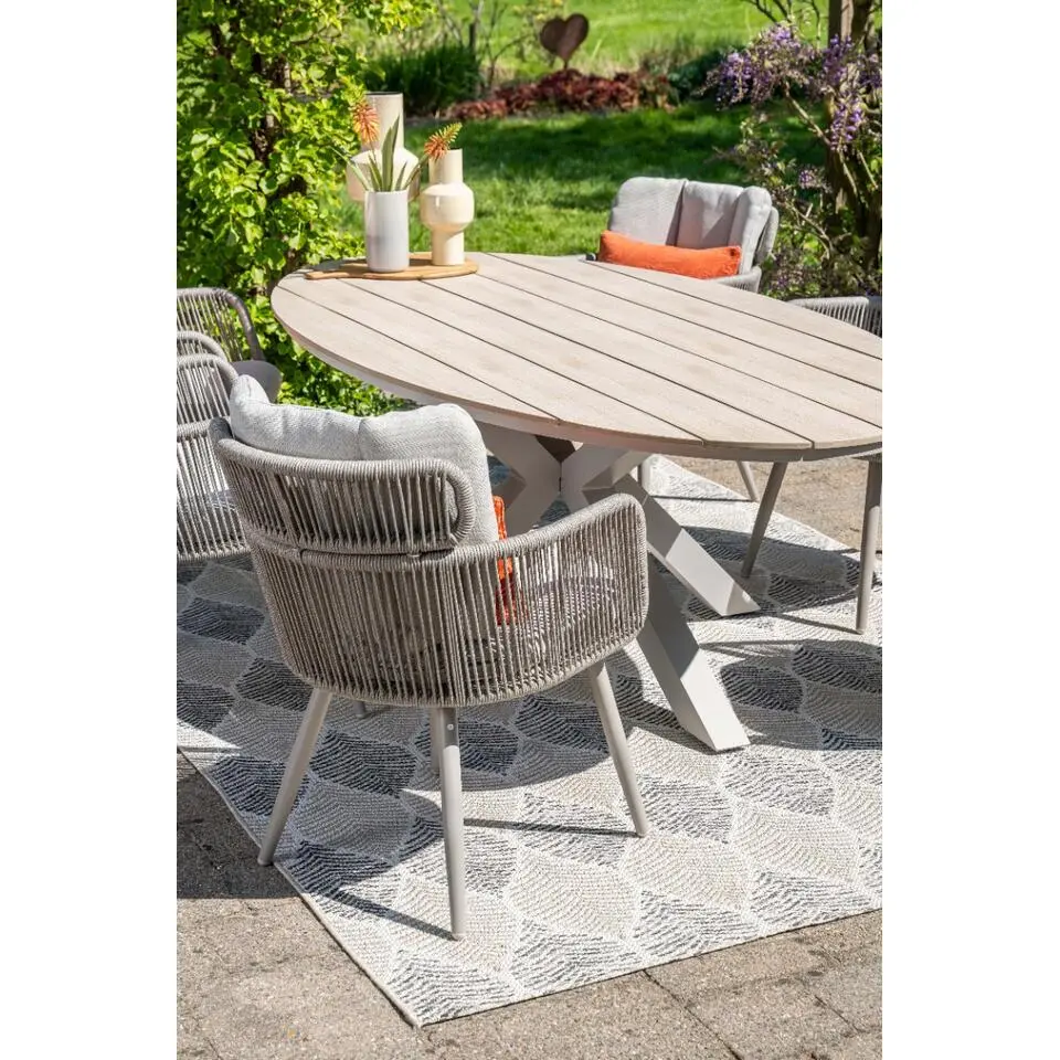 GI Linares rope dining tuinstoel - Taupe