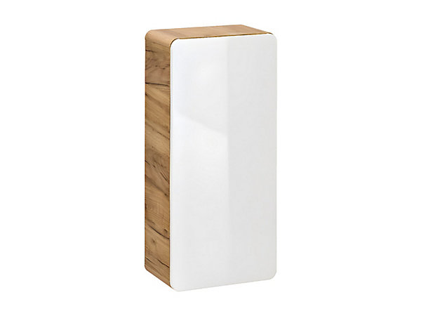 Colonne de salle de bain coloris naturel et blanc - L35 x l22 x H75 cm - ARUBA