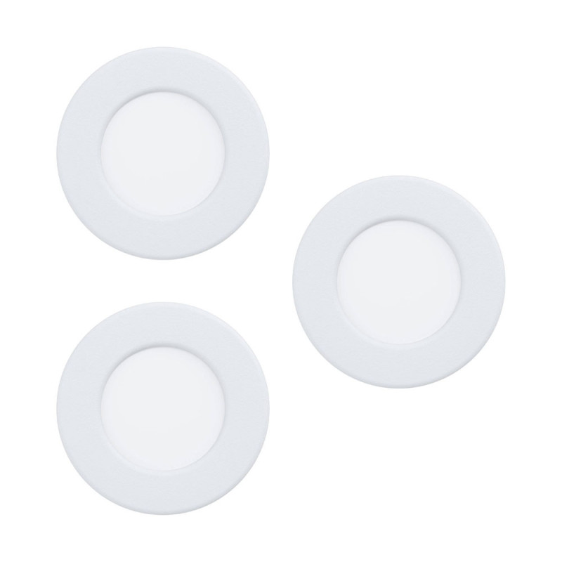 Spot encastrable LED Fueva 5 blanc Ø 8,6 cm 3 x 2,7 W EGLO