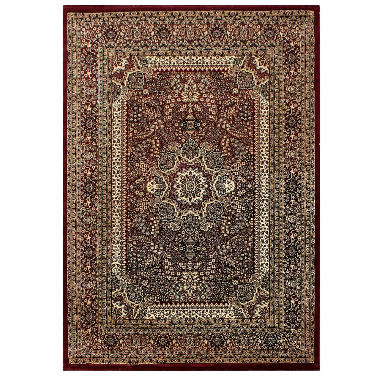MARRAKESH - Tapis d'orient rouge 200x290cm