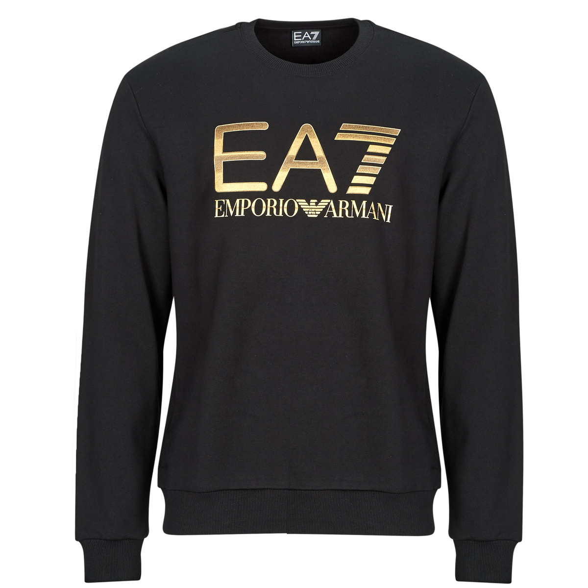 Emporio Armani EA7 - TRAIN LOGO SERIES M T-TOP CN BIG LOGO - TRAIN LOGO SERIES M T-TO - Black / Gold