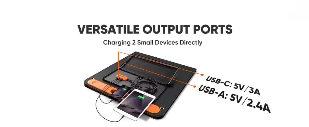 Jackery SolarSaga 100W Foldable Portable Solar Panel, Great for Outdoor Activities & Emergency Backup Power