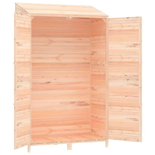 NNEVL Garden Shed 102x52x174.5 cm Solid Wood Fir