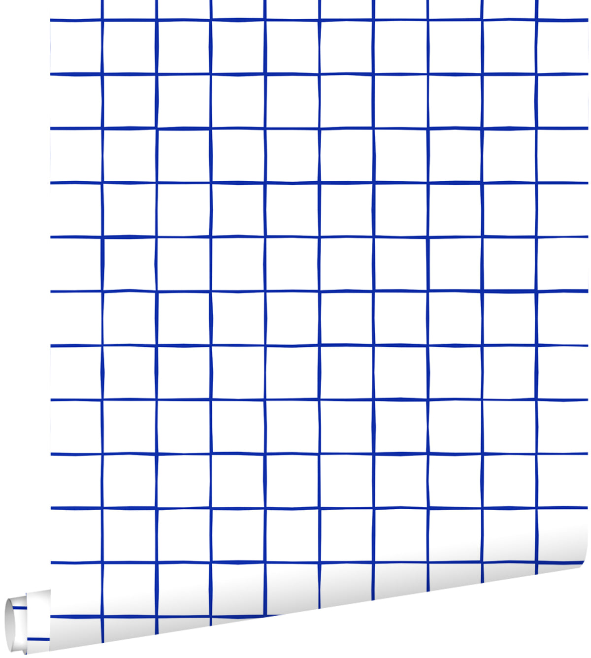 ESTAhome behang geblokt motief blauw en wit - 53 cm x 10.05 m - 131274