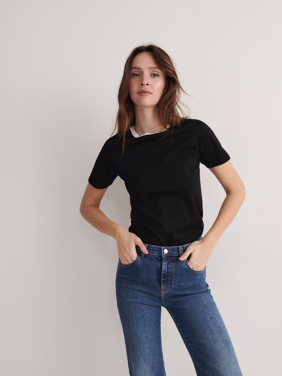 T-Shirt With Contrasting Trim