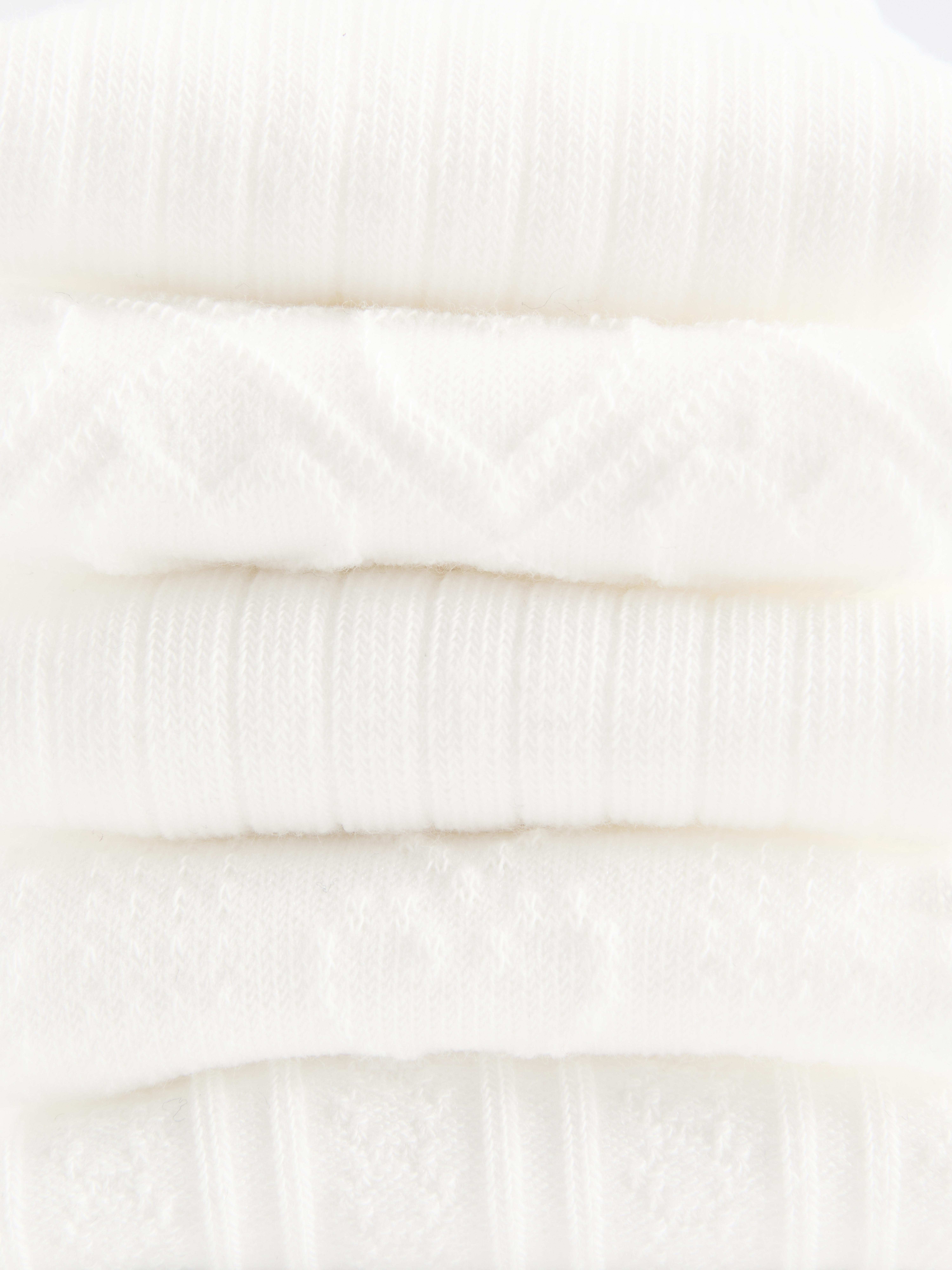 5pk Textured Crew Socks