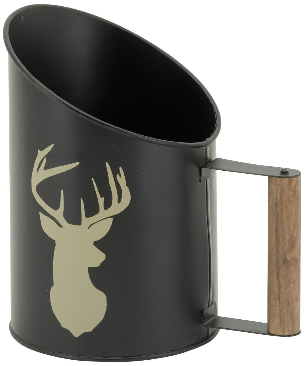 - Pelle à pellets en métal métal noir cerf