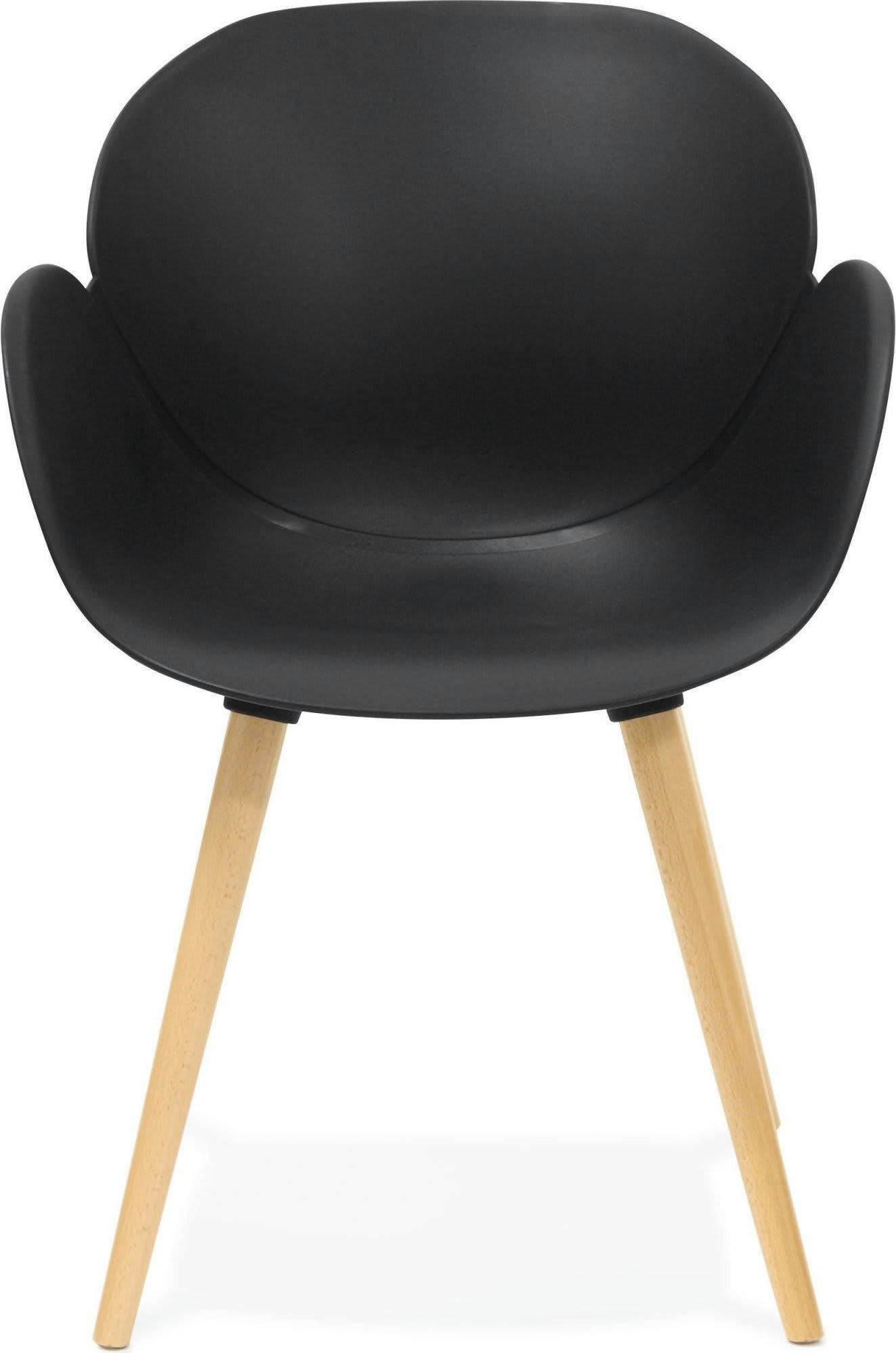 SITWEL - Fauteuil Polymère Noir H. assise 45 cm