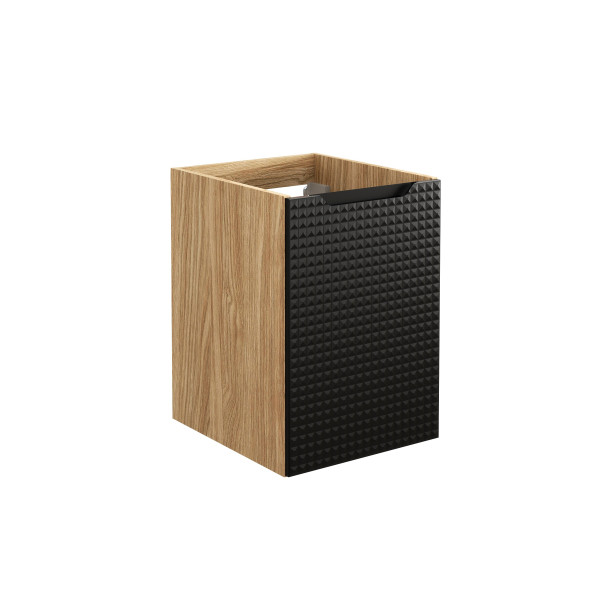 Szafka Wisząca Luxor Black 70cm z Blatem