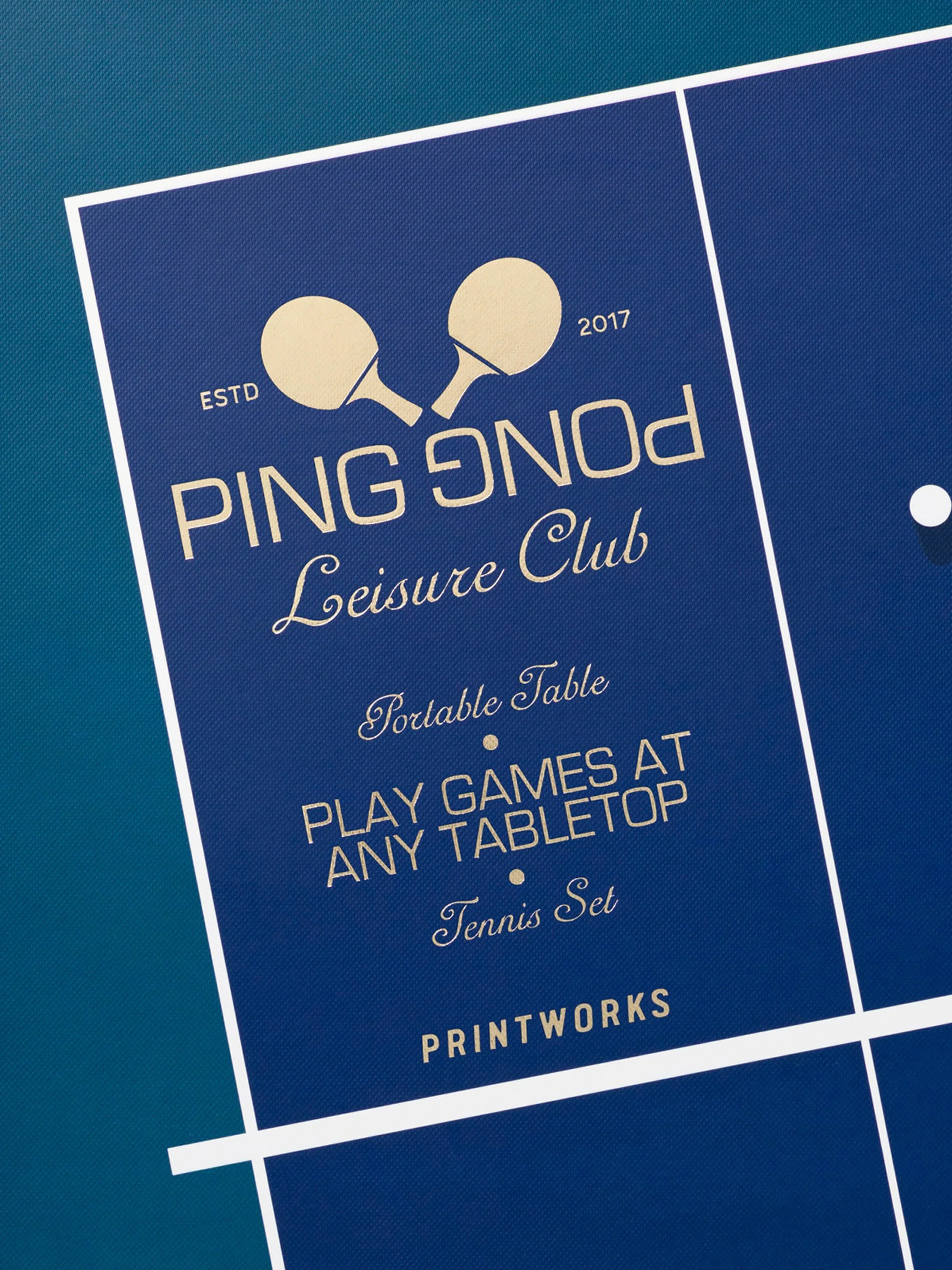 Tragbares Tischtennis-Set Ping Pong, 6er-Set
