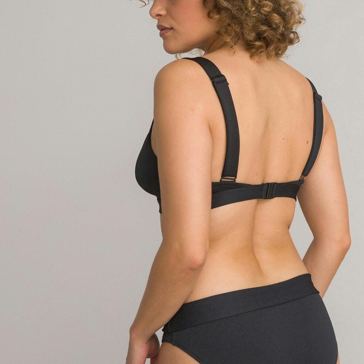 Haut de maillot de bain brassière, maille piquée