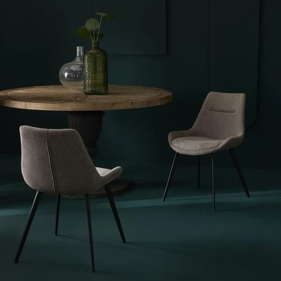 Signature - COLOMBE Eetkamerstoel - Beige - 54x62x82 cm