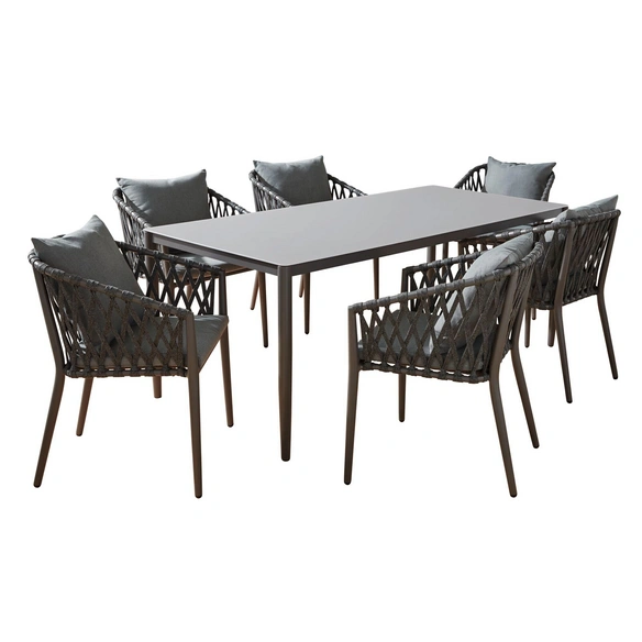 Dining-Tisch, anthrazit, BxL: 90 x 180 cm