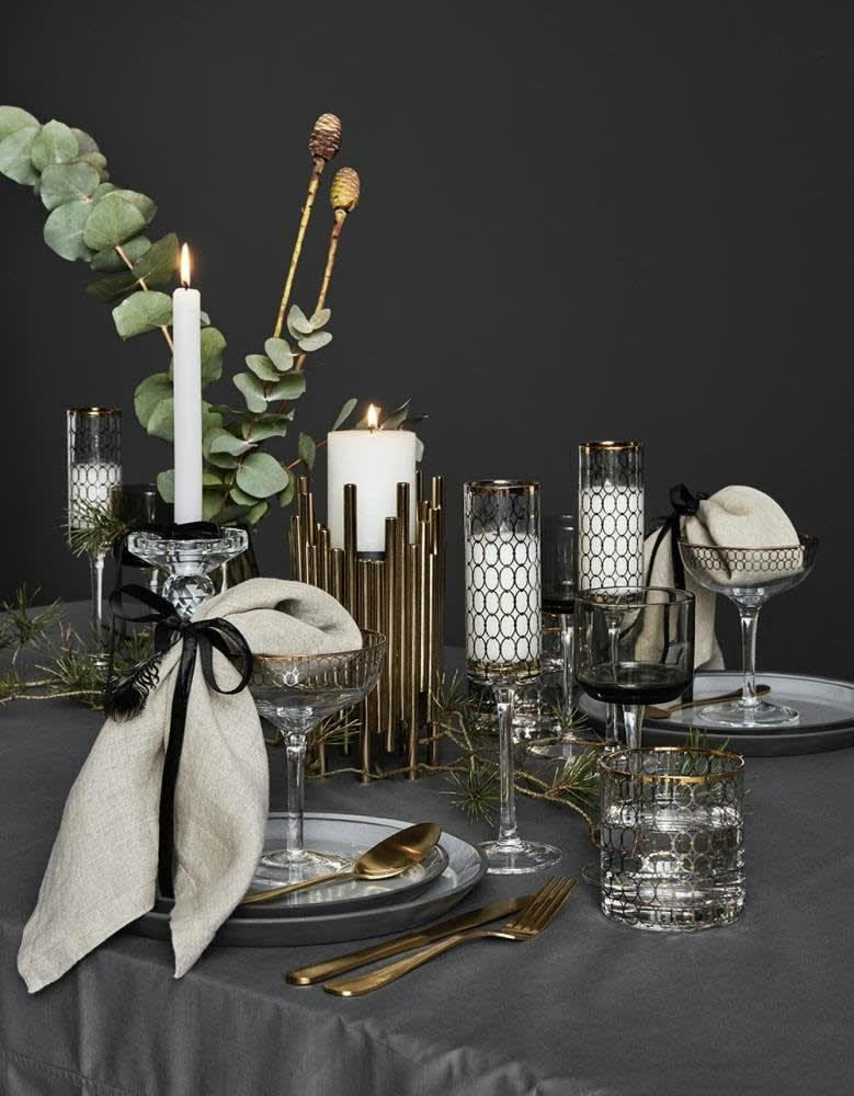 GOLD - Ménagère en acier inoxidable doré