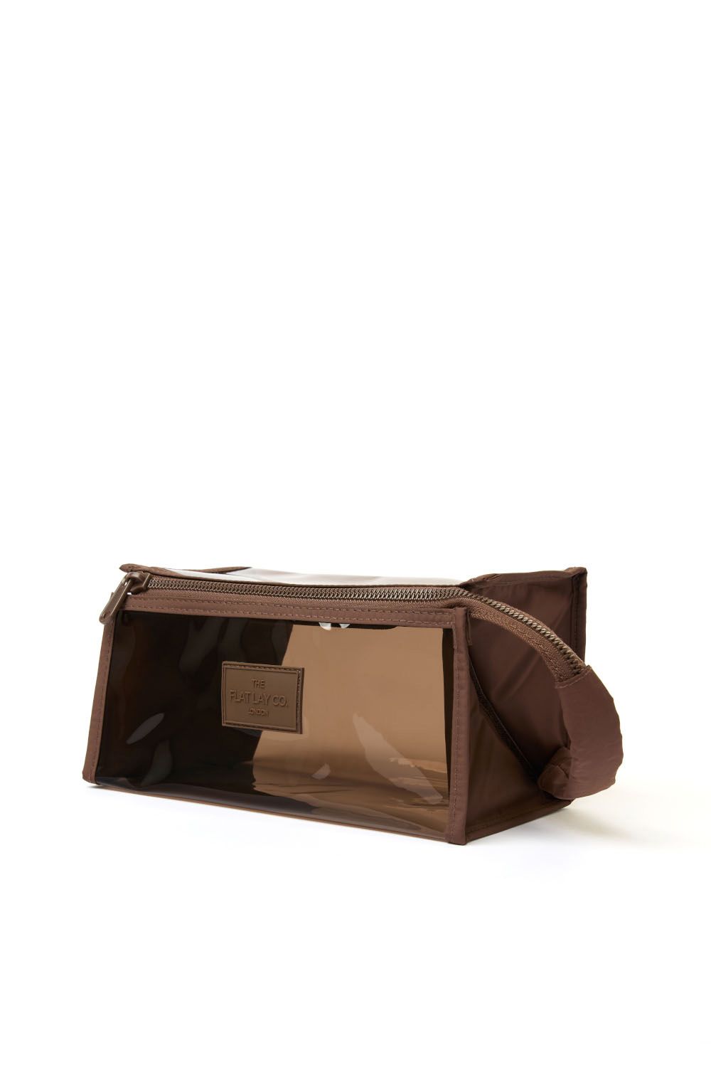 The Flat Lay Co Jelly Flat Lay Makeup Box Bag - Espresso
