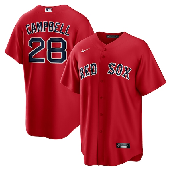 Kristian Campbell Boston Red Sox Nike Alternate Replica Jersey - Red/White