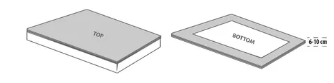 Kuvertlagen ELENORA 90x200x6-10 hvid