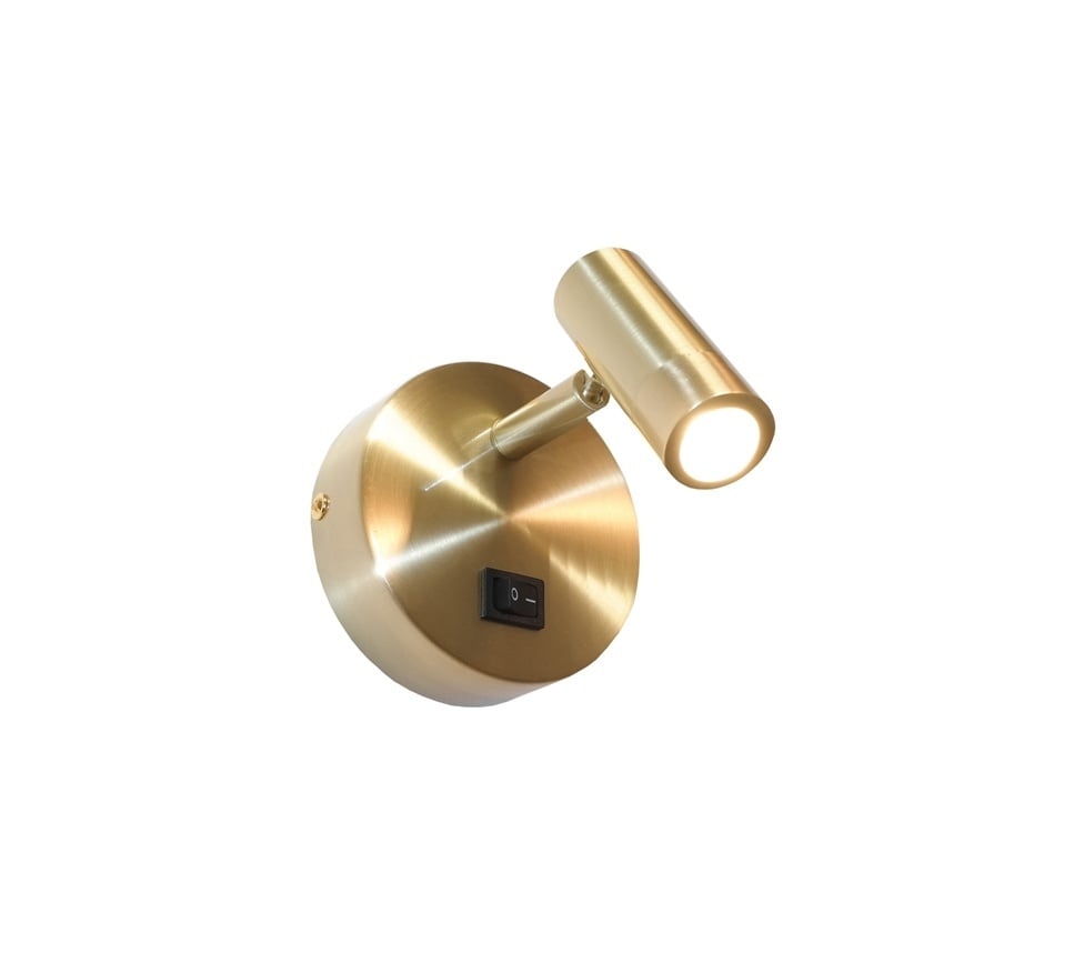Artdelight wandlamp Simply - 1 lichts - 11 x 11  cm - goud