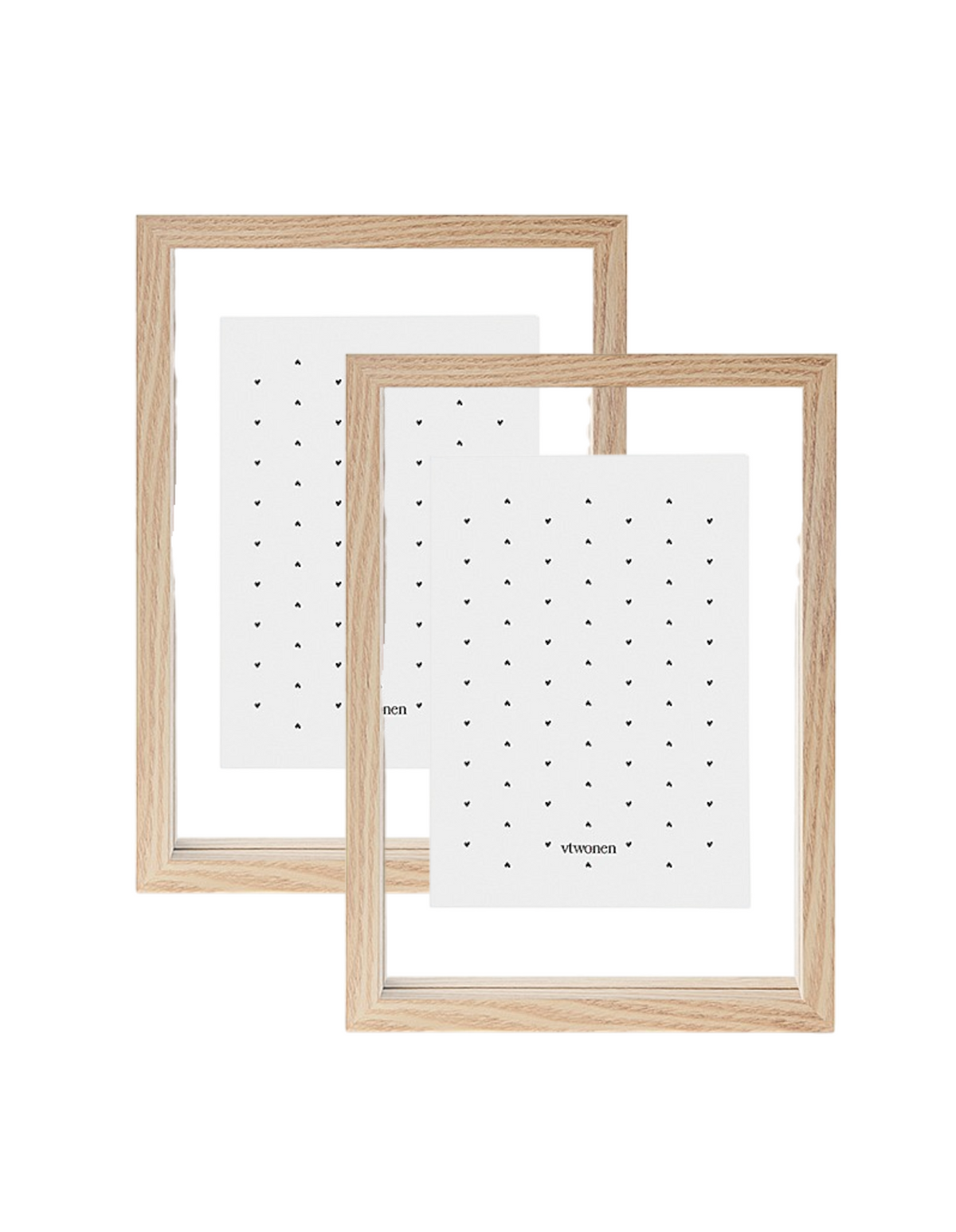 vtwonen Fotolijsten - 2 Stuks - Hout - Naturel - 22x31cm