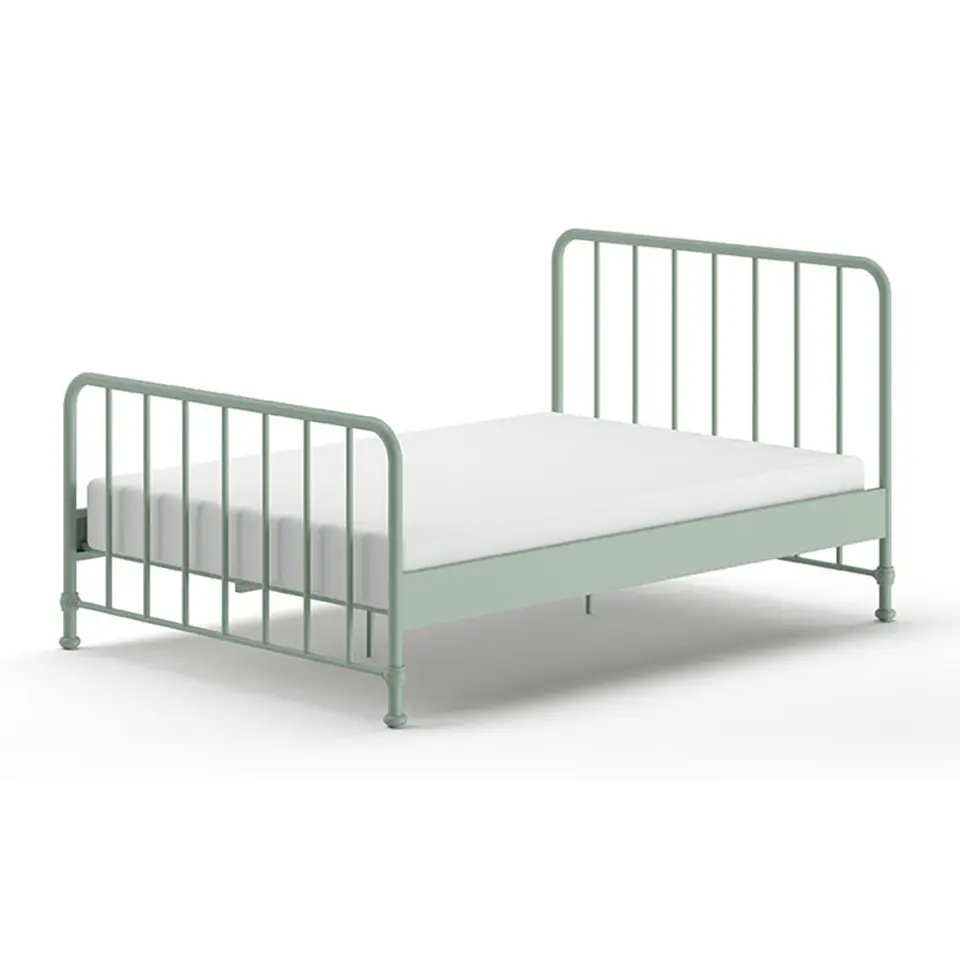 Vipack bed Bronxx - olijfgroen - 140x200 cm