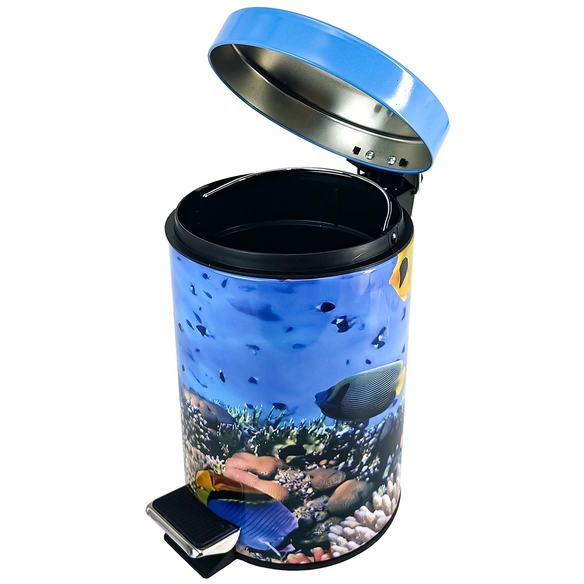 Kosmetikeimer »Ocean«, 3,0L, Blau, Rund