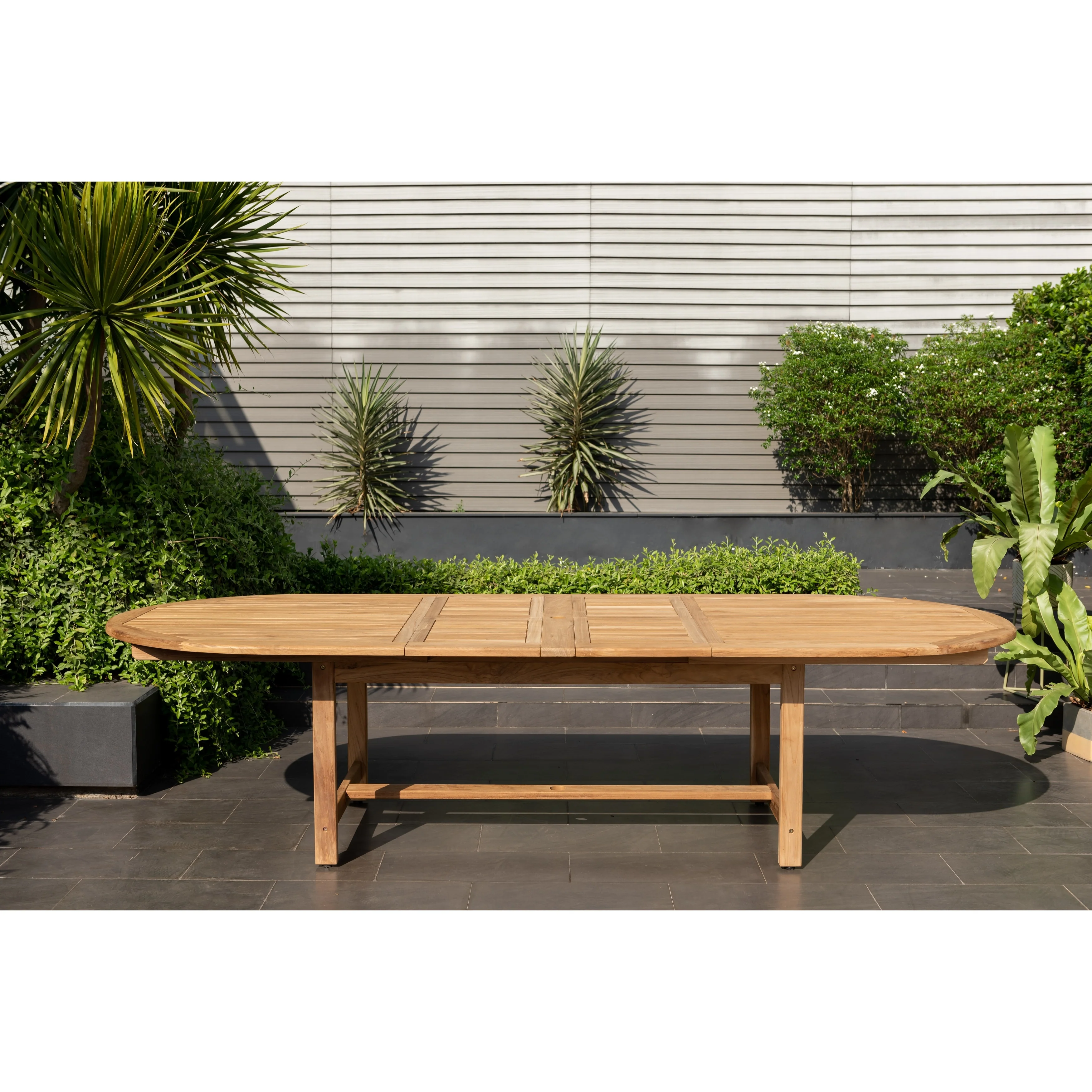 Amazonia Chiesa 11-piece Teak FSC Certified Extendable Outdoor Patio Dining Set - 11 Piece