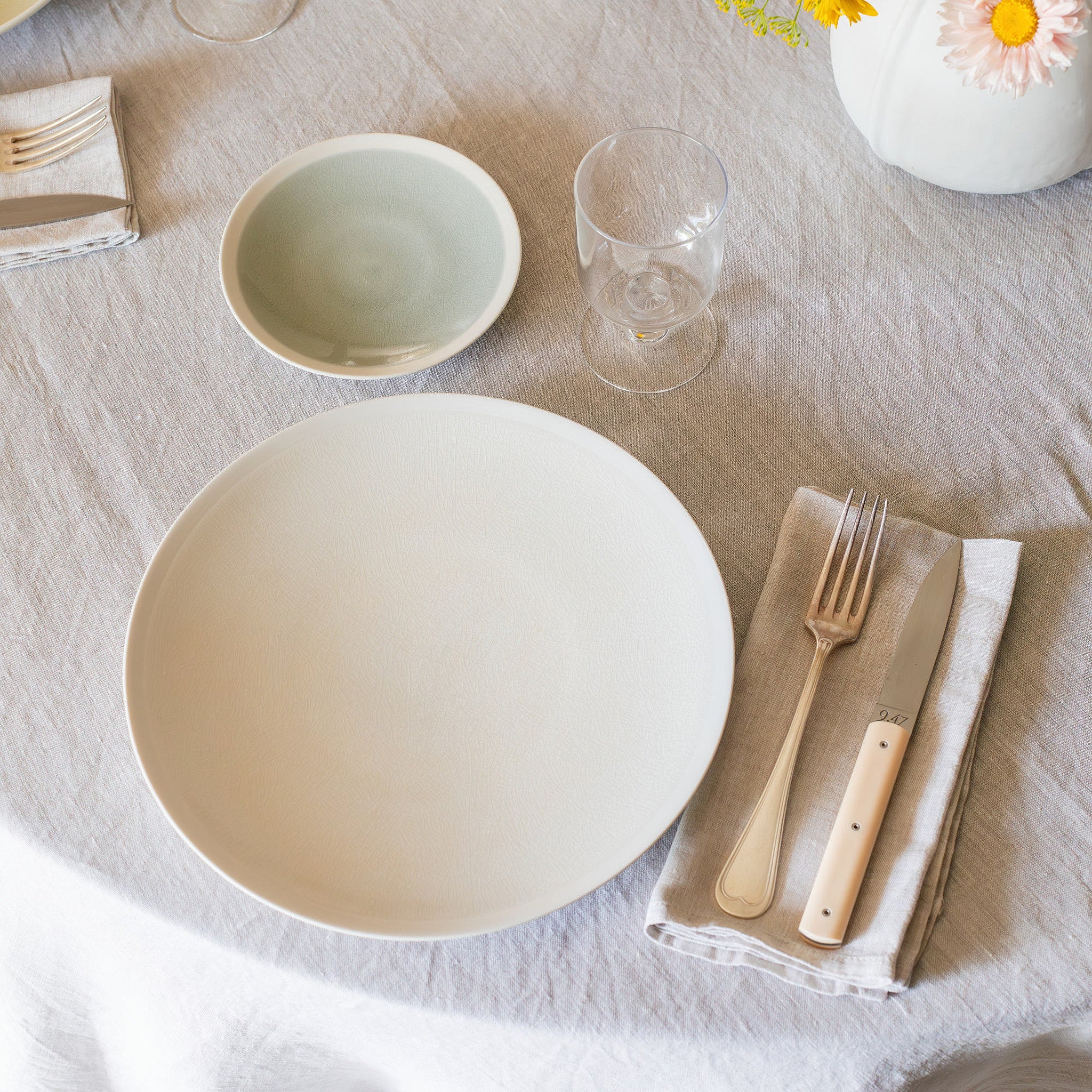 assiette plate quartz