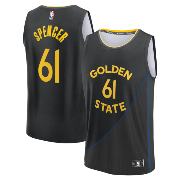 Pat Spencer Golden State Warriors  Fast Break Replica Player Jersey - Statement Edition - Black