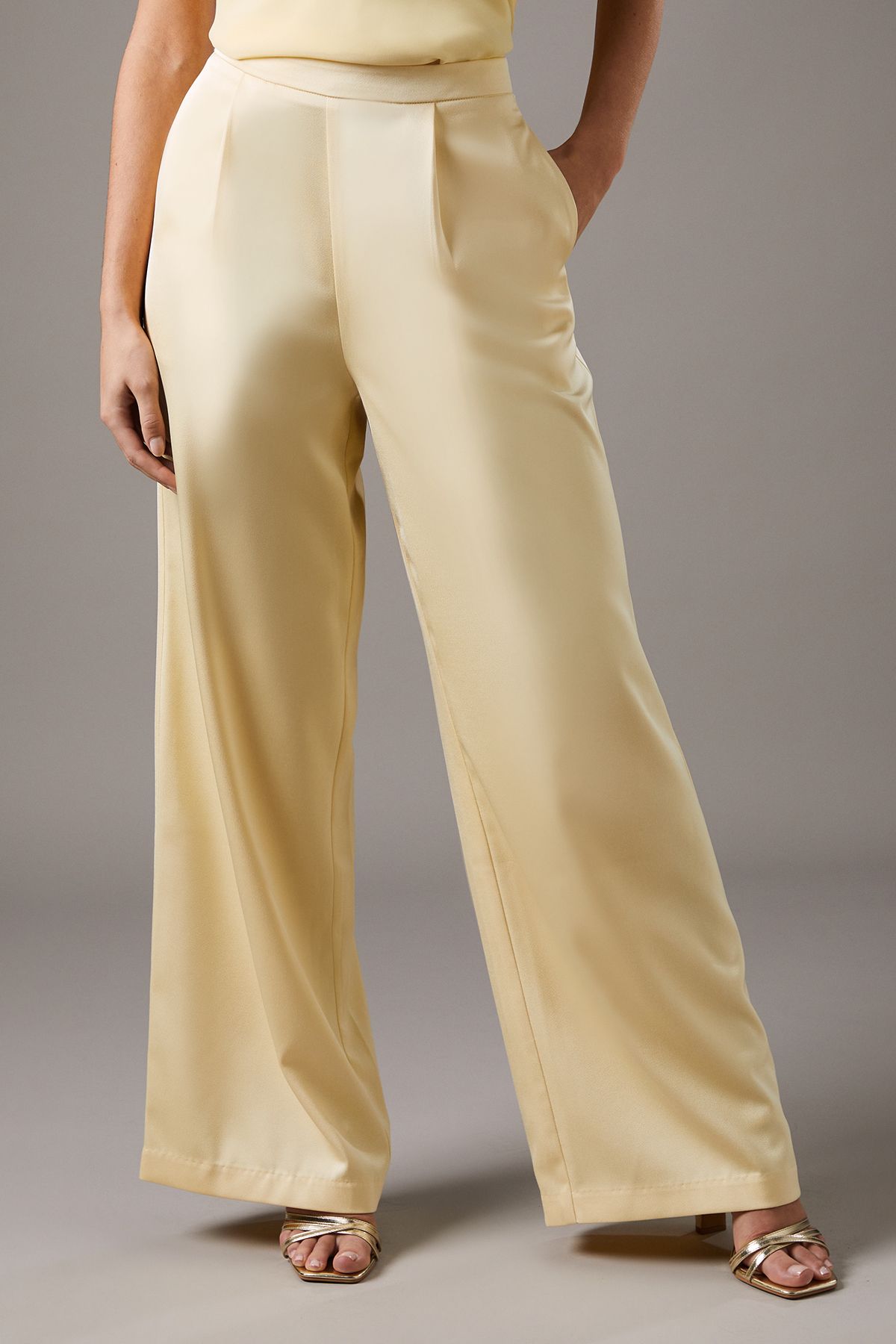 Coast Satin Wide Leg Trouser