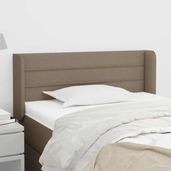 Wezgłowie Taupe 83 x 16 x 78/88 cm Tkanina vidaXL