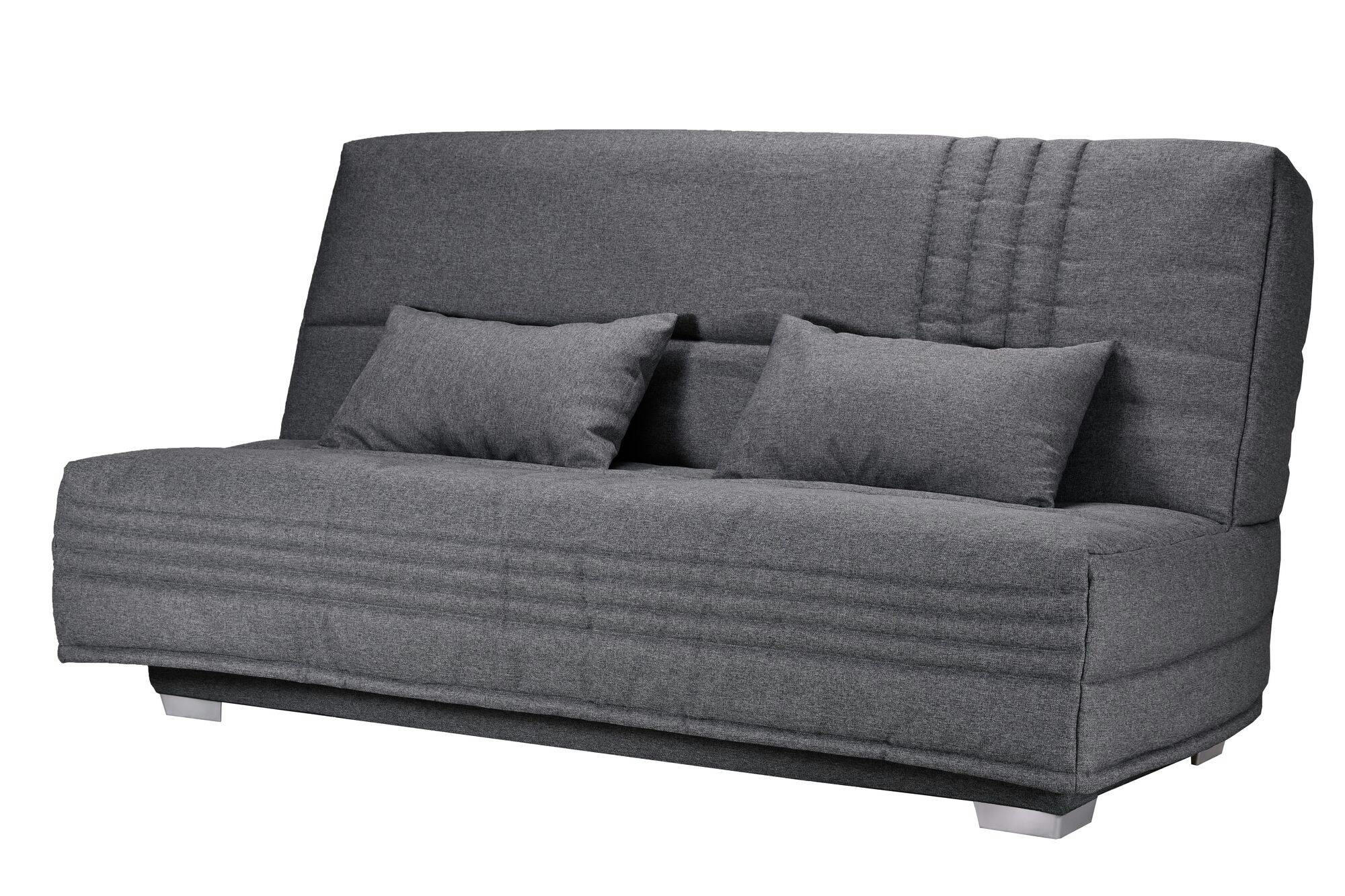 GENAY - Banquette clic-clac avec matelas de 17 cm gris foncé