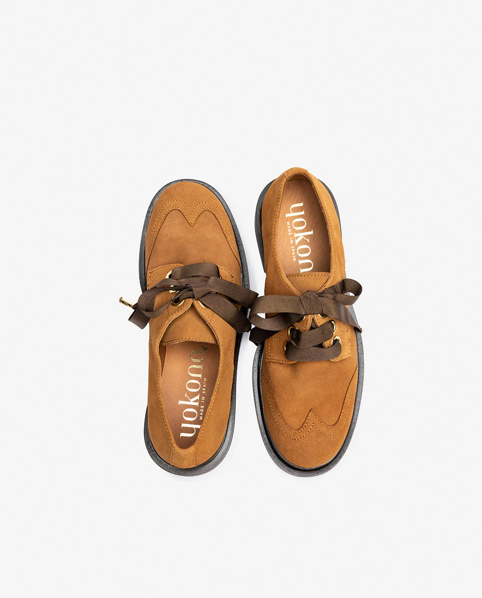 Zapato plano LEI-004 marrón