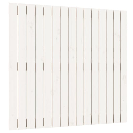 NNEVL Wall Headboard White 95.5x3x90 cm Solid Wood Pine