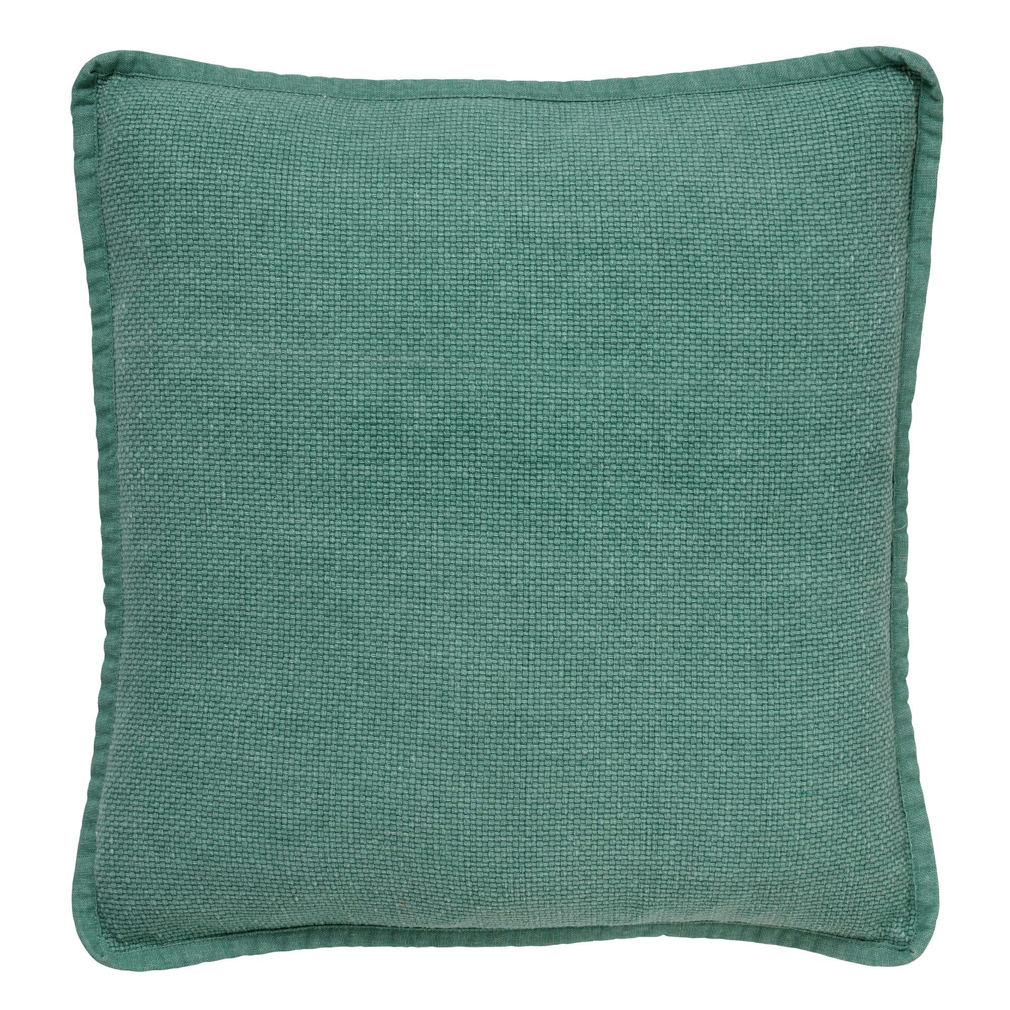 - Housse de coussin vert en coton-45x45 cm uni