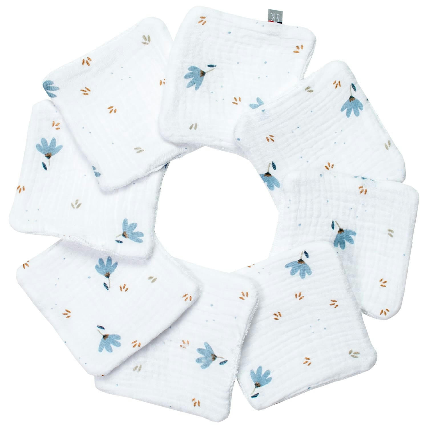 BLEUET - Lingettes lavables 8 pièces