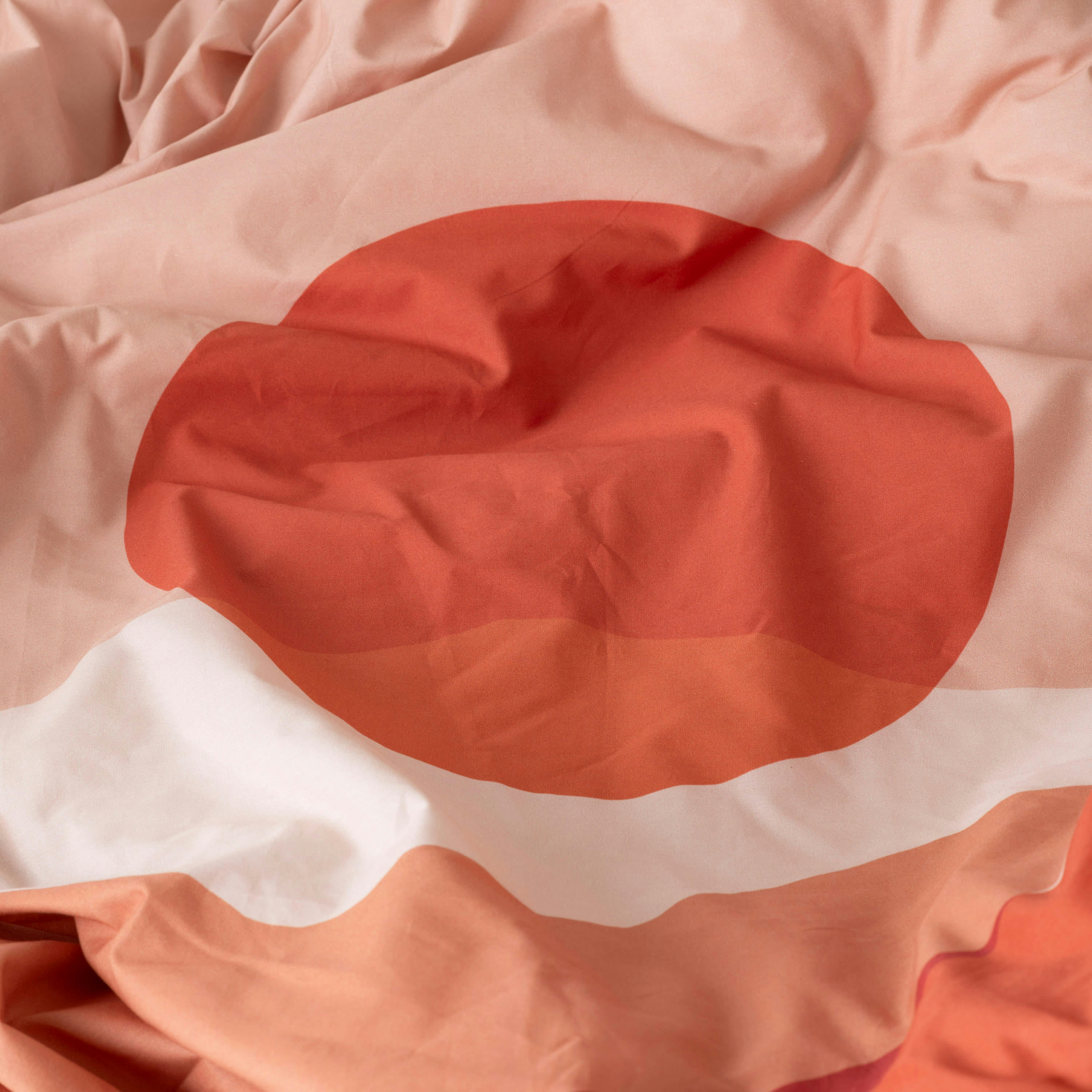 SAFI - Housse de couette imprimé rose 260 x 240 cm