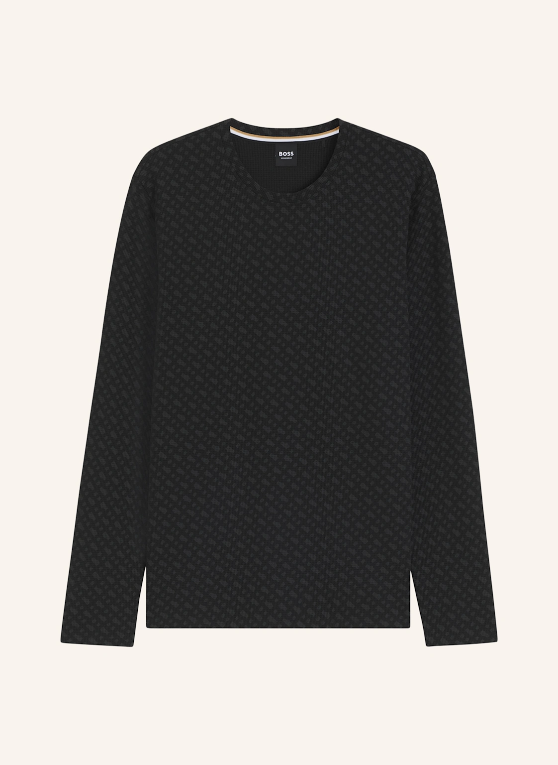 BOSS Pyjama-Oberteil WAFFLEAOP LS-SHIRT Regular Fit