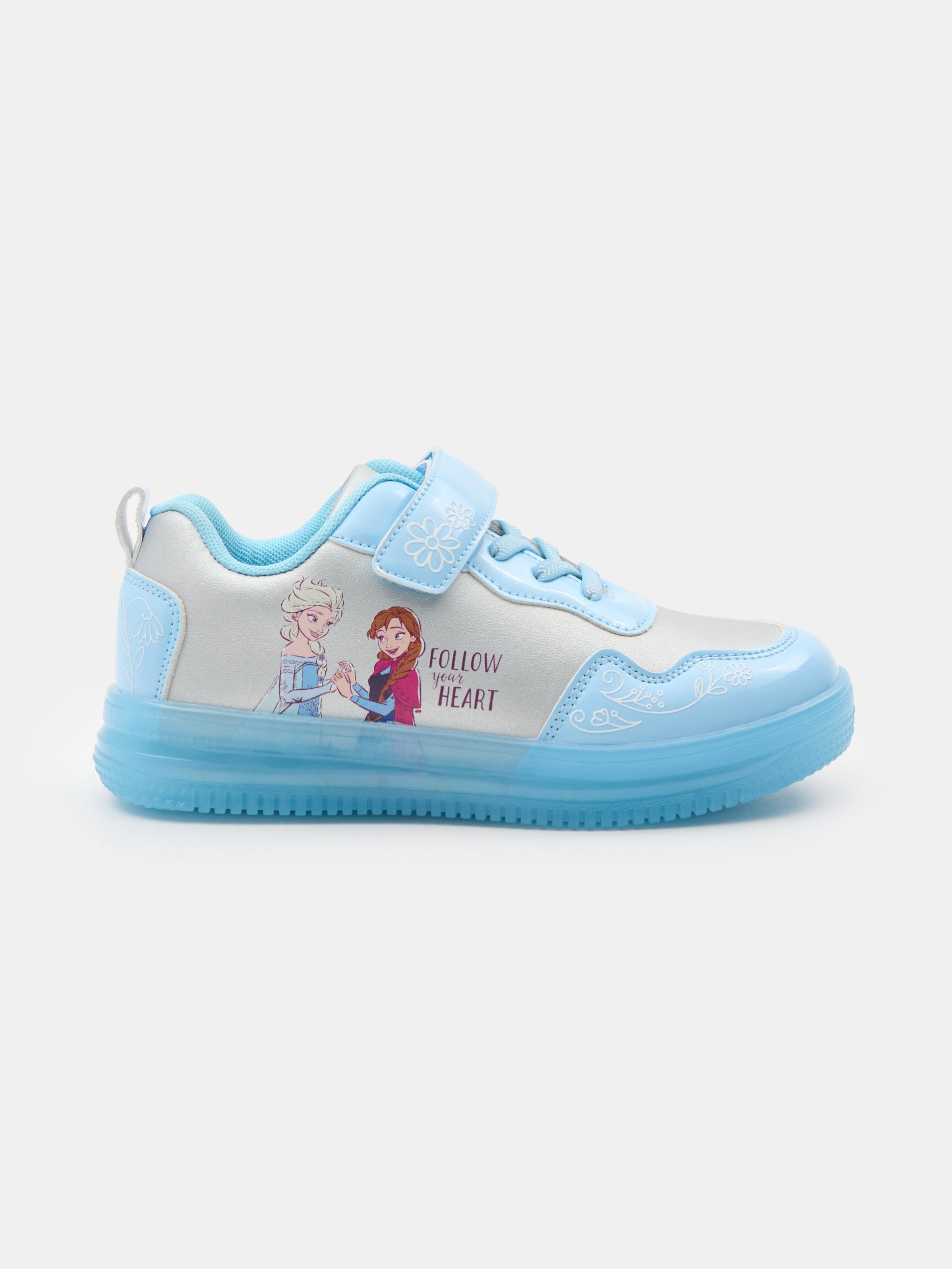 Sneakersy z podświetlaną podeszwą LED Frozen