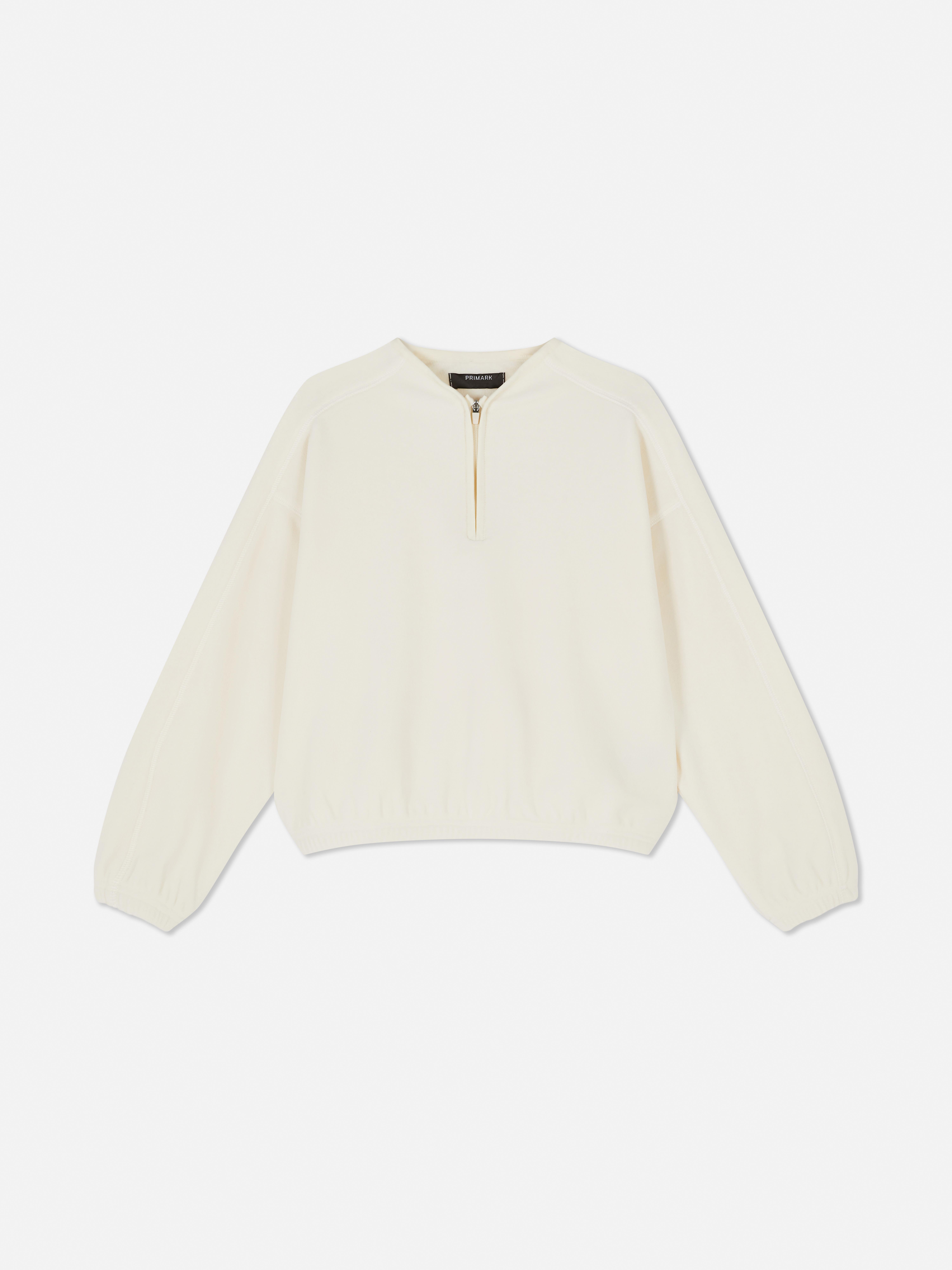 7-15yrs | Half-Zip Fleece Sweatshirt