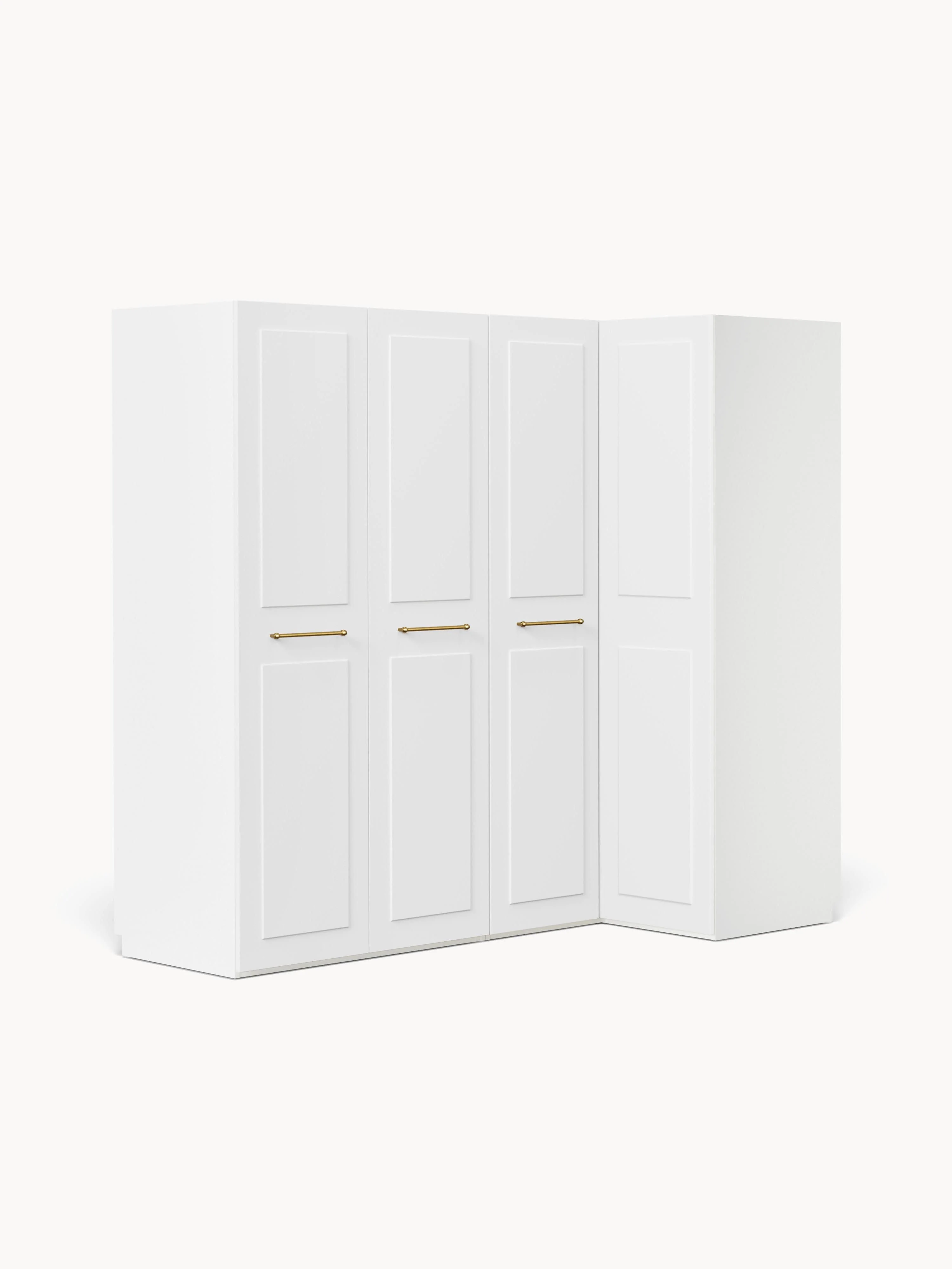 Modularer Eck-Kleiderschrank Charlotte, 215 cm Breite, in verschiedenen Größen