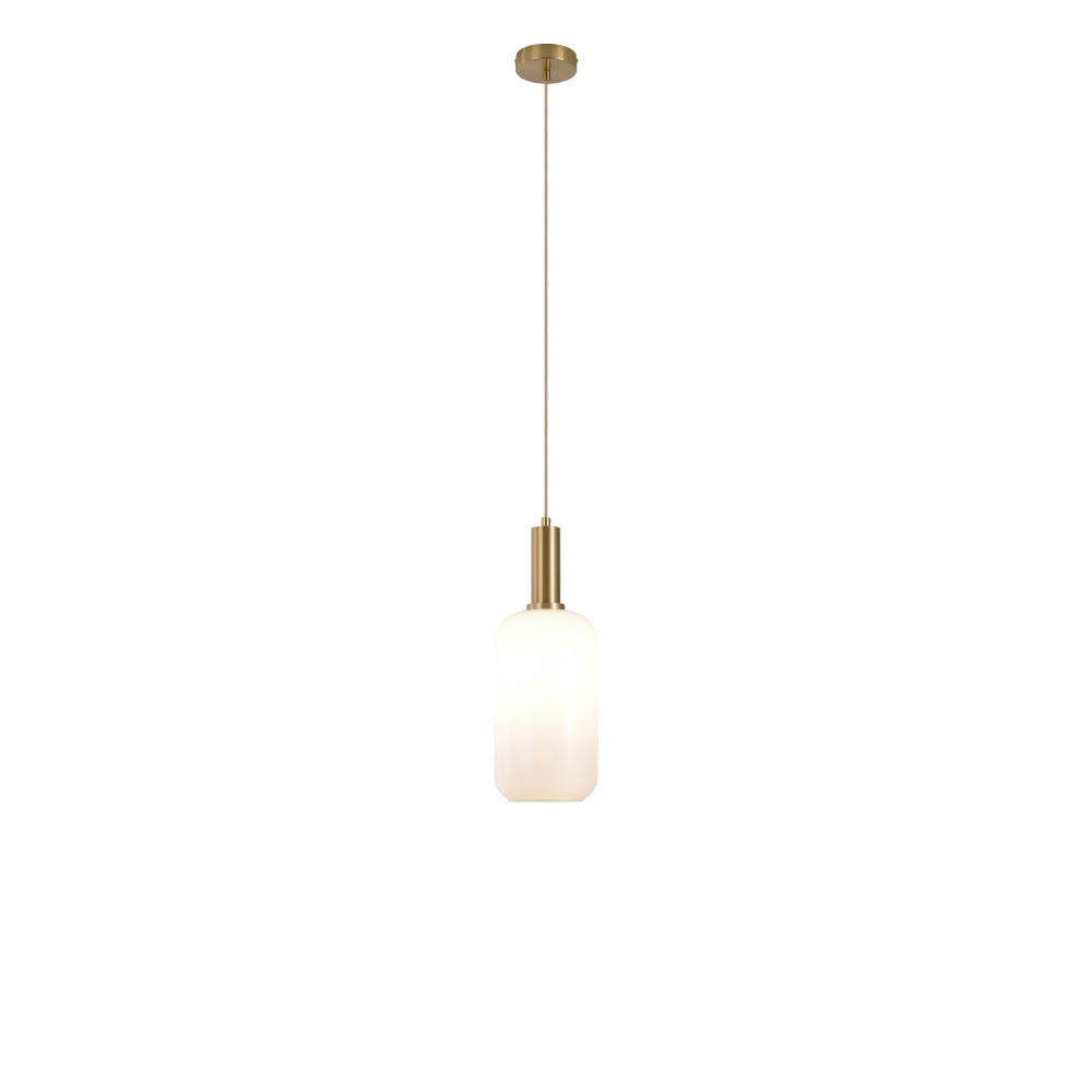 CHELSEA - Suspension cylindrique en verre blanc