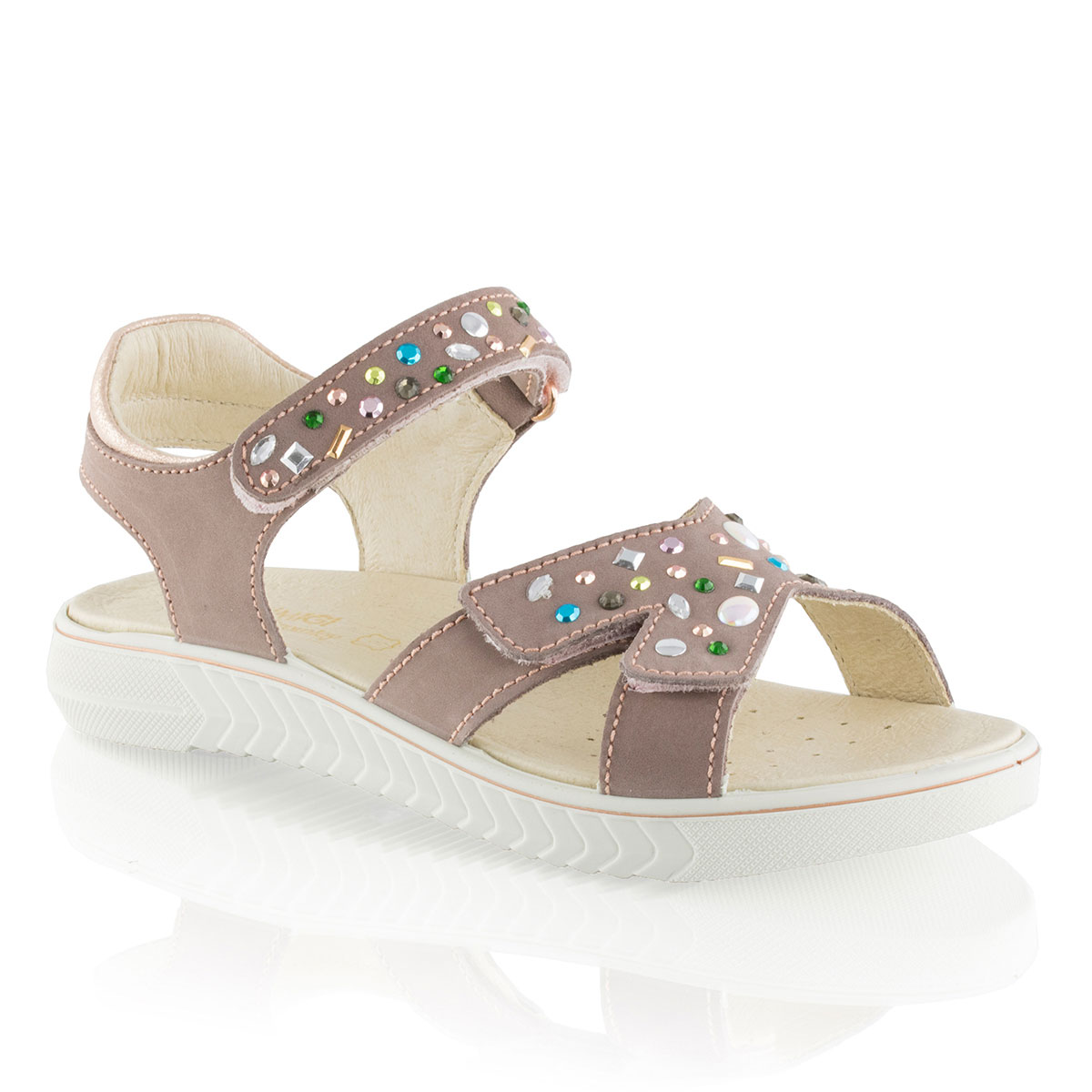 Russell & Bromley PR.JEWEL Embellished Velcro Sandal